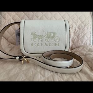 COACH C4058 SADDLE BAG WITH HORSE AND CARRIAGE